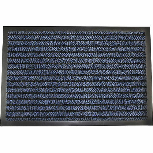Floortex Doortex&reg; Ultimat Blue Door Mat - 24" x 32" 32" Length x 24" Width x 0.250" Depth x 0.250" Thickness - Rectangular - Polypropylene, Fiber, Vinyl - Blue - 1 Each - TAA Compliant (FR42432ULTBL)