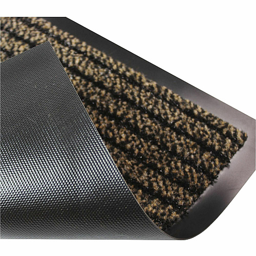 Floortex Doortex&reg; Ultimat Brown Door Mat - 24" x 32" 32" Length x 24" Width x 0.250" Depth x 0.250" Thickness - Rectangular - Polypropylene, Fiber, Vinyl - Brown - 1 Each - TAA Compliant (FR42432ULTBR)