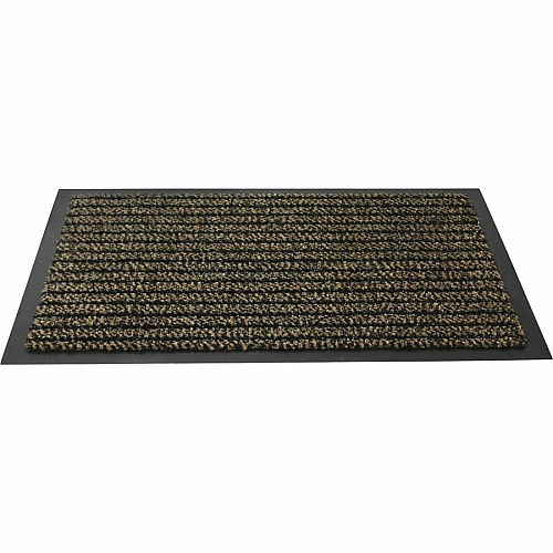 Floortex Doortex&reg; Ultimat Brown Door Mat - 24" x 32" 32" Length x 24" Width x 0.250" Depth x 0.250" Thickness - Rectangular - Polypropylene, Fiber, Vinyl - Brown - 1 Each - TAA Compliant (FR42432ULTBR)