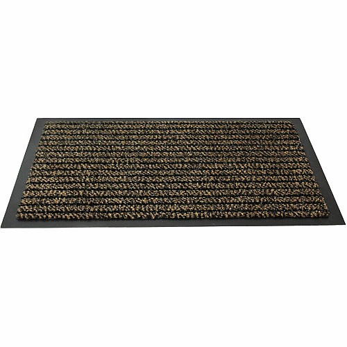 Floortex Doortex&reg; Ultimat Brown Door Mat - 32" x 48" 48" Length x 32" Width x 0.250" Depth x 0.250" Thickness - Rectangular - Polypropylene, Fiber, Vinyl - Brown - 1 Each - TAA Compliant (FR43248ULTBR)