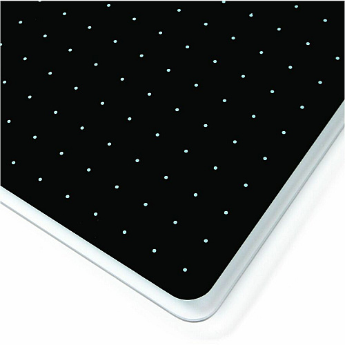 Floortex Cleartex Glacier Teal & Black Plan & Grid Glass Dry-Erase Board - 14" x 14" 14" (1.2 ft) Width x 14" (1.2 ft) Height - Light Teal Tempered Glass Surface - Square - Magnetic - Magnetic, Smooth Writing, Ghost Resistant, Stain Resistan (FCVGM1414TP)