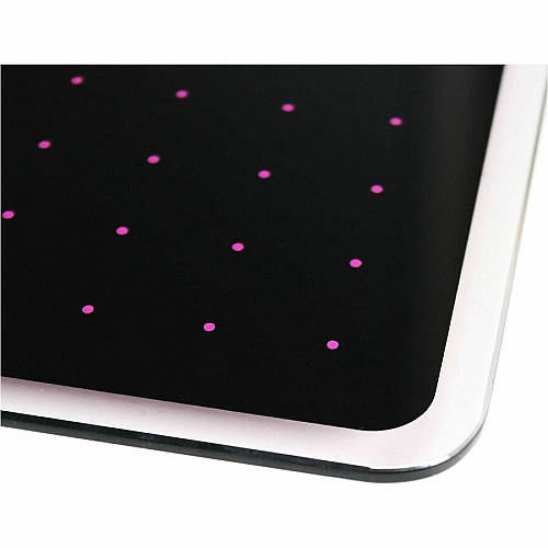 Floortex Viztex&reg; Glacier Violet & Black Plan & Grid Glass Dry-Erase Board - 14" x 14" 14" (1.2 ft) Width x 14" (1.2 ft) Height - Violet Tempered Glass Surface - Square - Magnetic - Magnetic, Smooth Writing, Ghost Resistant, Stain Resista (FCVGM1414VP)