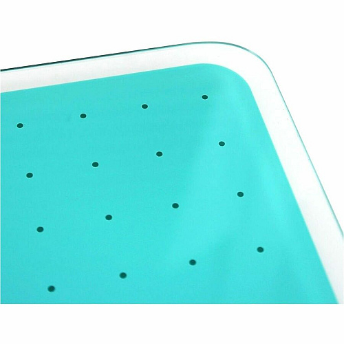 Floortex Viztex&reg; Glacier Teal Multi-Purpose Grid Glass Dry-Erase Board 24" x 36" 24" (2 ft) Width x 36" (3 ft) Height - Teal Tempered Glass Surface - Rectangle - Magnetic - Magnetic, Smooth Writing, Ghost Resistant, Stain Resistant, Easy (FCVGM2436TG)