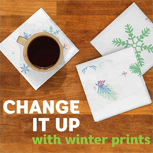 Bounty Quilted Napkins 1 Ply - 12" Width x 12" Length - White - Paper - 200 / Pack (96595)