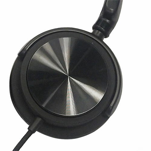 Compucessory Tangle-free Headset with Mic Stereo - Wired - Binaural - Black (15165)