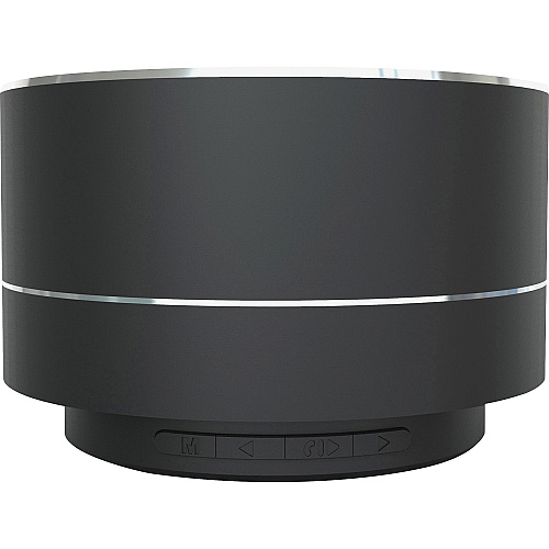 Compucessory Portable Speaker System - 3 W RMS - Black Battery Rechargeable - 1 (15163)