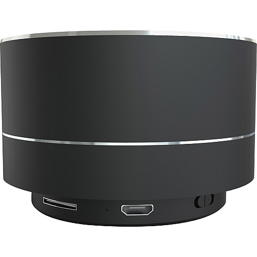 Compucessory Portable Speaker System - 3 W RMS - Black Battery Rechargeable - 1 (15163)