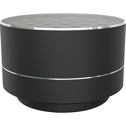 Compucessory Portable Speaker System - 3 W RMS - Black Battery Rechargeable - 1 (15163)