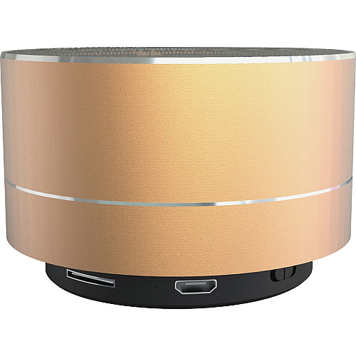 Compucessory Portable Speaker System - 3 W RMS - Yellow Battery Rechargeable - 1 (15164)