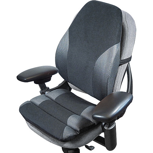 Kantek Memory Foam Backrest Black - High Density Memory Foam - 1 Each (LS360)