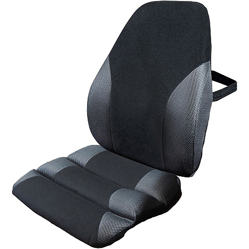 Kantek Memory Foam Seat Cushion Memory Foam, Fabric, Rubber - Ergonomic Design, Comfortable, Washable, Easy to Clean - Black, Gray - 1 Each (LS365)