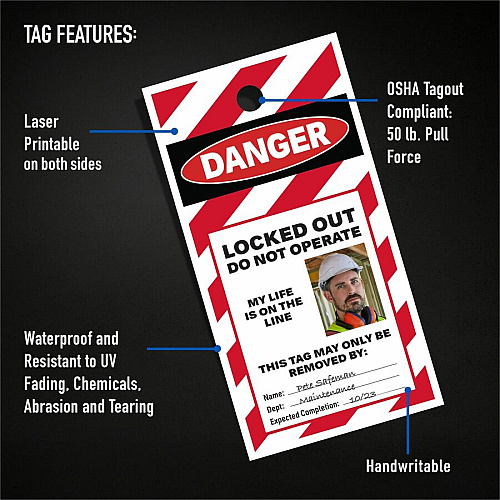 Avery UltraDuty Plastic Tags, 5.5" x 2.83" , White 2.92" Length x 5.50" Width - Plastic, Polyester - Matte White - 60 / Pack (62400)
