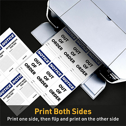 Avery UltraDuty Plastic Tags, 5.5" x 2.83" , White 2.92" Length x 5.50" Width - Plastic, Polyester - Matte White - 60 / Pack (62400)