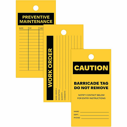 Avery UltraDuty Plastic Tags, 5.5" x 2.83" , Yellow 2.92" Length x 5.50" Width - Plastic, Polyester - Yellow - 60 / Pack (62402)