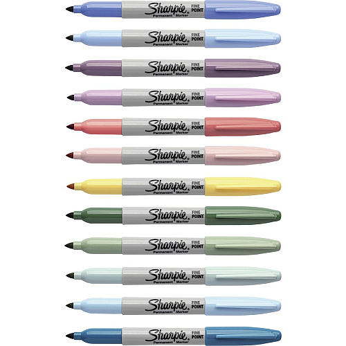 Sharpie Mystic Gems Permanent Markers Fine Marker Point - Multi Ink - 12 / Pack (2136729)