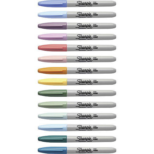 Sharpie Mystic Gems Permanent Markers Fine Marker Point - Multi Ink - 14 / Pack (2142705)