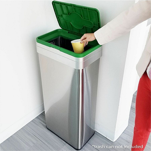 HLS Commercial Rectangular Open Top Compost Bin/Lid Rectangular - Gray - 1 Each (LIDROCOP)