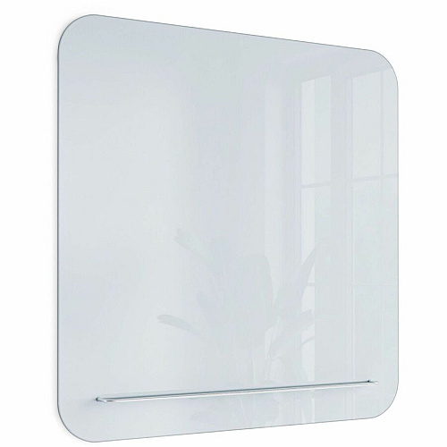 U Brands Magnetic White Glass Dry-Erase Board, 35" X 35" 36" (3 ft) Width x 36" (3 ft) Height - White Tempered Glass Surface - Square - Horizontal/Vertical - Magnetic - 1 Each (4848U0001)