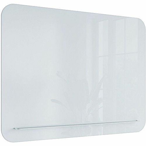 U Brands Magnetic White Glass Dry-Erase Board, 47" X 35" 48" (4 ft) Width x 36" (3 ft) Height - White Tempered Glass Surface - Rectangle - Horizontal/Vertical - Magnetic - 1 Each (4849U0001)