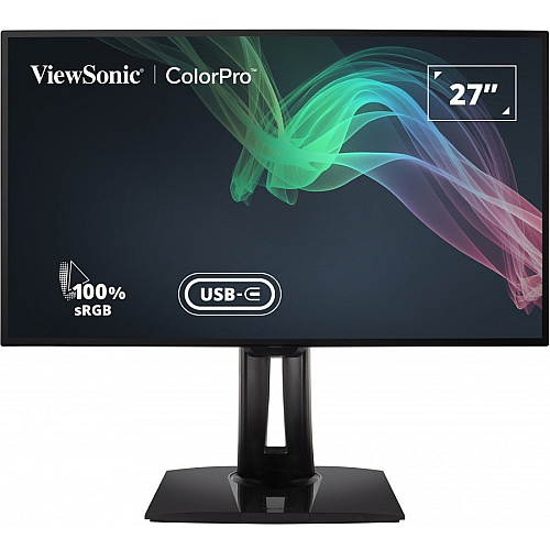ViewSonic VP2768a-4K 27 Inch 4K UHD IPS Monitor with Advanced Ergonomics, ColorPro 100% sRGB Rec 709, 14-bit 3D LUT, Eye Care, 90W USB C, RJ45, HDR10