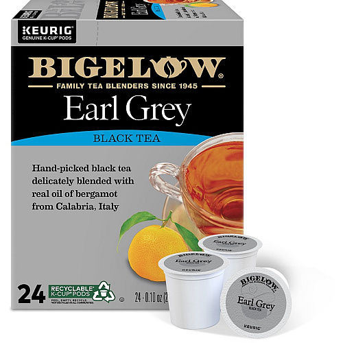Bigelow&reg; Earl Grey Black Tea K-Cup Black Tea - 24 / Box (2123)