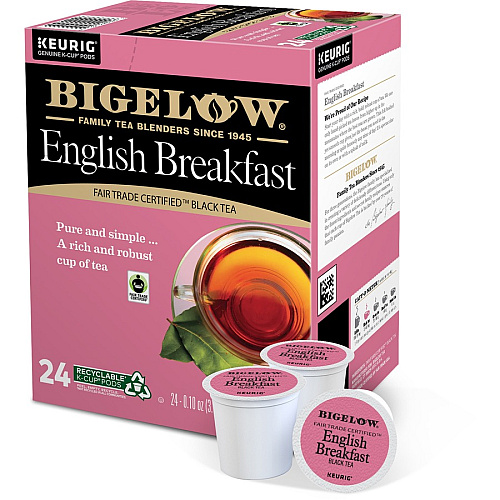 Bigelow&reg; English Breakfast Black Tea K-Cup Black Tea - 24 / Box (2144)