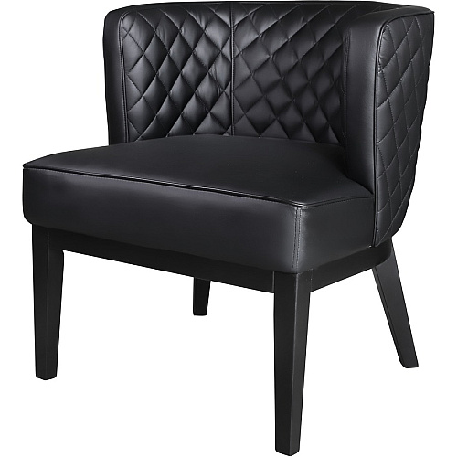 Boss Ava Accent Chair Black Seat Color - Plush Seat Material - Black Back Color - Four-legged Base - 1 Each (B529QBKBK)