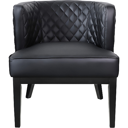 Boss Ava Accent Chair Black Seat Color - Plush Seat Material - Black Back Color - Four-legged Base - 1 Each (B529QBKBK)