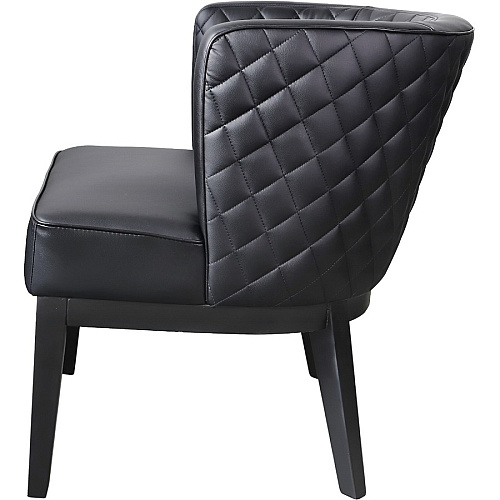 Boss Ava Accent Chair Black Seat Color - Plush Seat Material - Black Back Color - Four-legged Base - 1 Each (B529QBKBK)