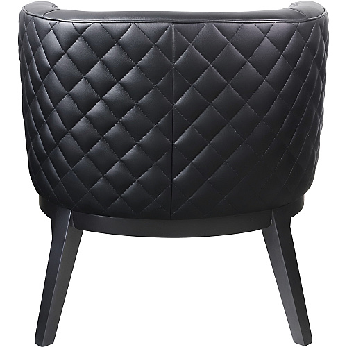 Boss Ava Accent Chair Black Seat Color - Plush Seat Material - Black Back Color - Four-legged Base - 1 Each (B529QBKBK)