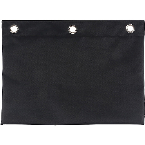 Business Source Binder Pencil Pouch 10" Height x 7.4" Width - Black - 1 Each (BSN18303)