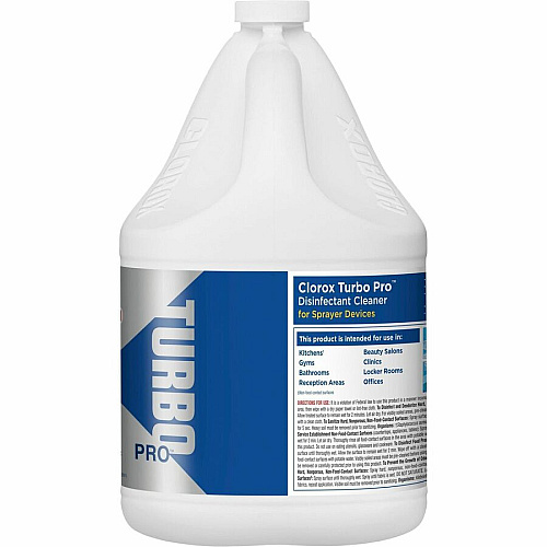 Clorox Turbo Pro Disinfectant Cleaner for Sprayer Devices 121 fl oz (3.8 quart) - Fresh Scent - Bleach-free, Versatile, Antibacterial - White Bottle - 3 / Carton (60091CT)