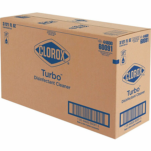 Clorox Turbo Pro Disinfectant Cleaner for Sprayer Devices 121 fl oz (3.8 quart) - Fresh Scent - Bleach-free, Versatile, Antibacterial - White Bottle - 3 / Carton (60091CT)
