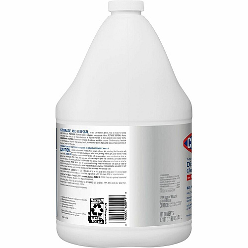 Clorox Turbo Pro Disinfectant Cleaner for Sprayer Devices 121 fl oz (3.8 quart) - Fresh Scent - Bleach-free, Versatile, Antibacterial - White Bottle - 3 / Carton (60091CT)