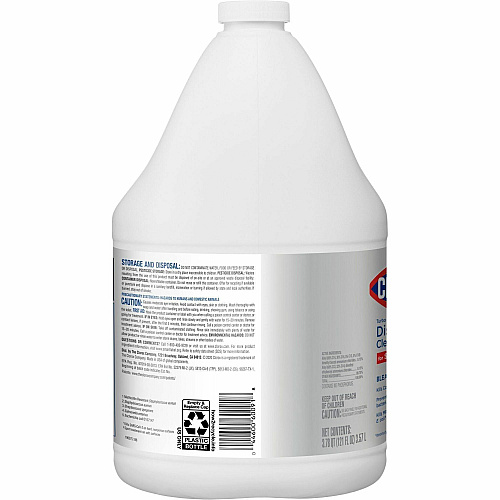 Clorox Turbo Pro Disinfectant Cleaner for Sprayer Devices 121 fl oz (3.8 quart) - Fresh Scent - Bleach-free, Versatile, Antibacterial - White Bottle - 3 / Carton (60091CT)