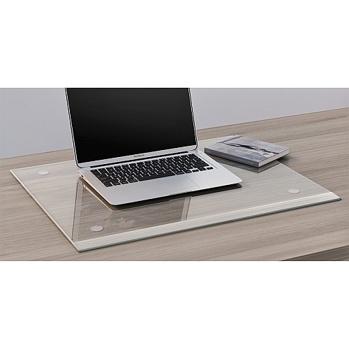 Lorell Desk Pad Rectangular - 24" Width - Rubber - Clear (LLR39658)