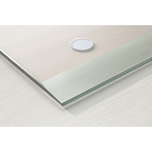 Lorell Desk Pad Rectangular - 24" Width - Rubber - Clear (LLR39658)