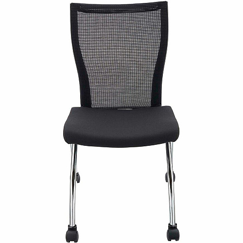 Safco Valore High Back Training Chair Black Seat Color - Foam Seat Material - Black Back Color - Steel, Chrome Frame Material - High Back - Four-legged Base - 2 / Carton (TSH2BB)