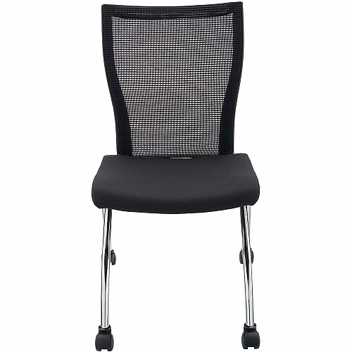 Safco Valore High Back Training Chair Black Seat Color - Foam Seat Material - Black Back Color - Steel, Chrome Frame Material - High Back - Four-legged Base - 2 / Carton (TSH2BB)