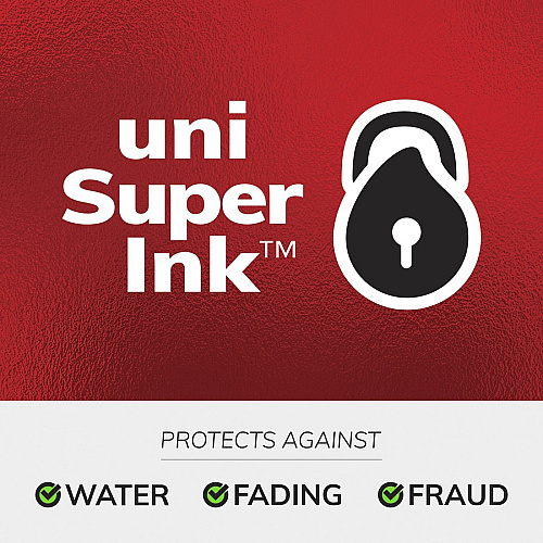 uni-ball uniball&trade; Vision Rollerball Pen 0.7 mm Fine Pen Point - Black, Blue, Red Ink - 5 / Pack (60510PP)