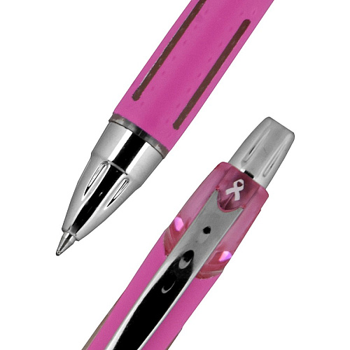 uni-ball uni&reg; Jetstream RT Pink Ribbon Ballpoint Pen 1 mm Medium Pen Point - Multi Ink - Pink Barrel - 3 / Pack (70202)