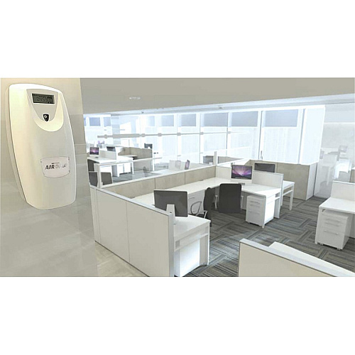 Vectair Systems Airoma Aerosol Air Freshener Dispenser 60 Day Refill Life - 6000 ft³ Coverage - 1 Each - White (ADISW2)