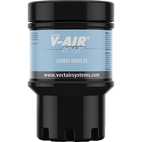 Vectair Systems V-Air MVP Dispenser Fragrance Refill Spray - 6000 ft³ - Linen - 60 Day - Odor Neutralizer - 6 / Carton (SOLIDLIN)
