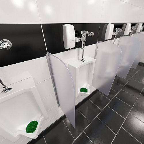 Vectair Systems Wee-Screen Urinal Screen Lasts upto 30 Days - Splash Resistant, Flexible, Recyclable - 10 / Carton - Blue (WSCRNLIN)