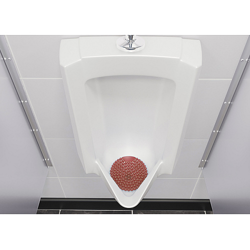 Vectair Systems Wee-Screen Urinal Screen Lasts upto 30 Days - Splash Resistant, Flexible, Recyclable - 10 / Carton - Blue (WSCRNLIN)