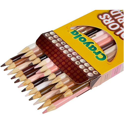 Crayola Colors of the World Colored Pencil Assorted Lead - 24 / Pack (684607)