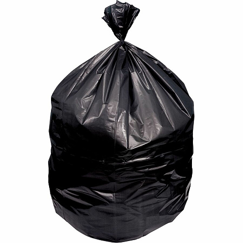 Heritage Trash Bag 30 gal Capacity - 36" Length x 30" Width x 1.20 mil (30 Micron) Thickness - Low Density - Black - Resin - 250 / Carton (X6036SKR01)