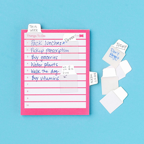 Avery&reg; Ultra Tabs Repositionable Mini Tabs 40 Tab(s) - 10 Tab(s)/Set - Clear Film, White Paper Tab(s) - 40 / Pack (74788)