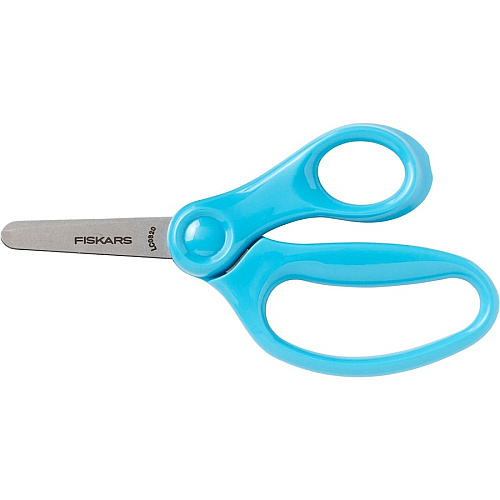 Fiskars 5" Blunt-tip Kids Scissors 5" Overall Length Safety Edge Blade - Blunted Tip - Turqoise - 1 Each (1941601068)