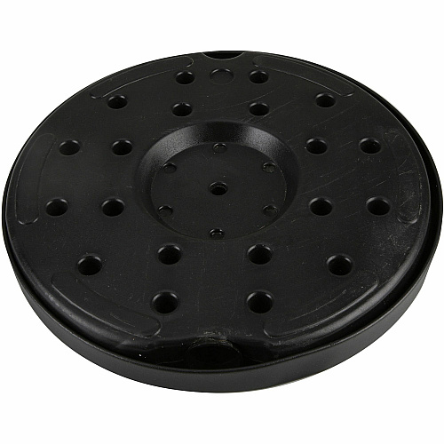 Genuine Joe Crowd-Control Bases Rubber Feet - Floor Standing - Black - Steel, Concrete - 2 / Carton (GJO00467)